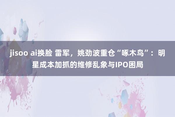 jisoo ai换脸 雷军，姚劲波重仓“啄木鸟”：明星成本加抓的维修乱象与IPO困局